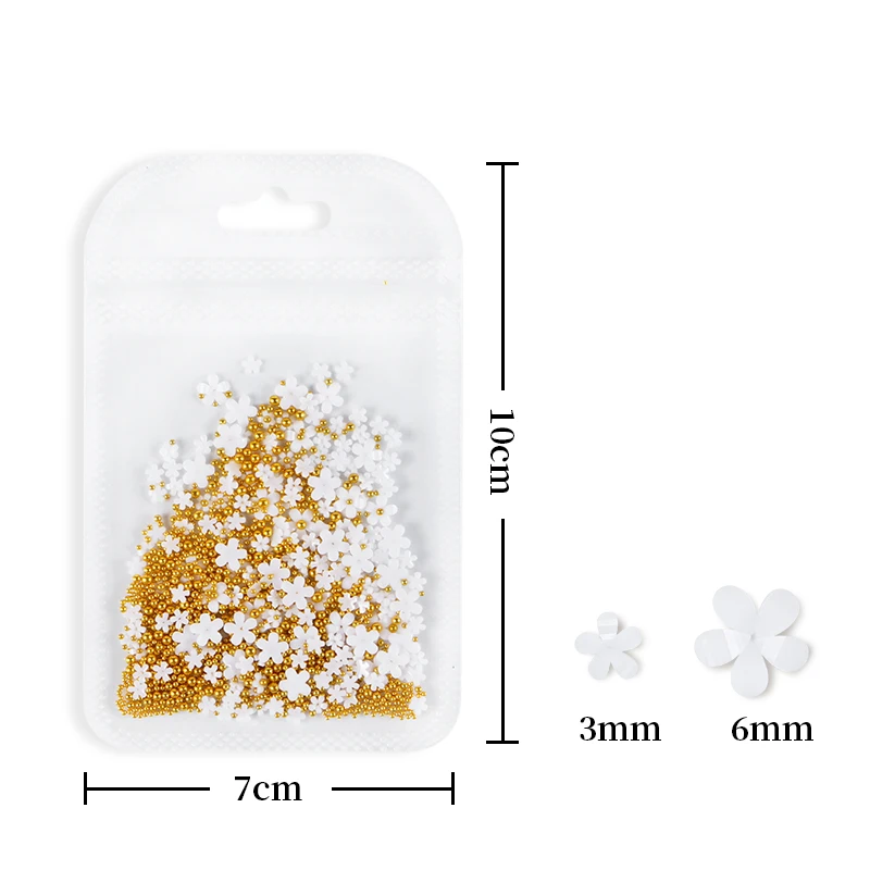 UV Resin Filling Acrylic Flower For Epoxy Resin Mold Filler Material Gold Silver Metal Beads Charms Jewelry Accessories Handmade