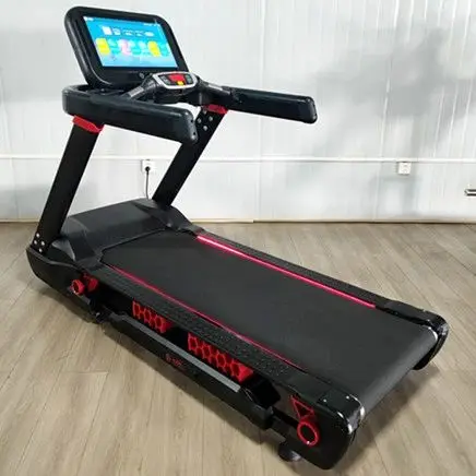 Customized protect knees shock absorbing commercial electric treadmill with  heart rate function running machine with APP