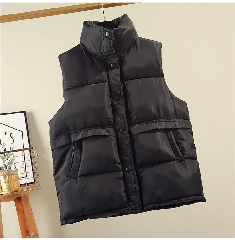 Модный простой дизайнерский женский зимний пуховой жилет для девушек, оптовая продажа, Женская куртка без рукавов по заводской цене, одежда