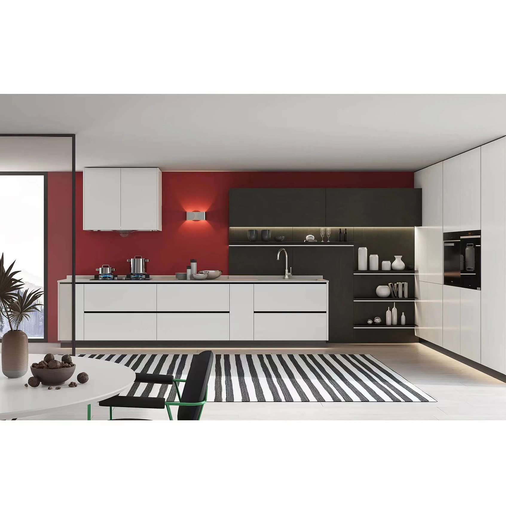 L shape modular kitchen designs laminate kitchen furniture