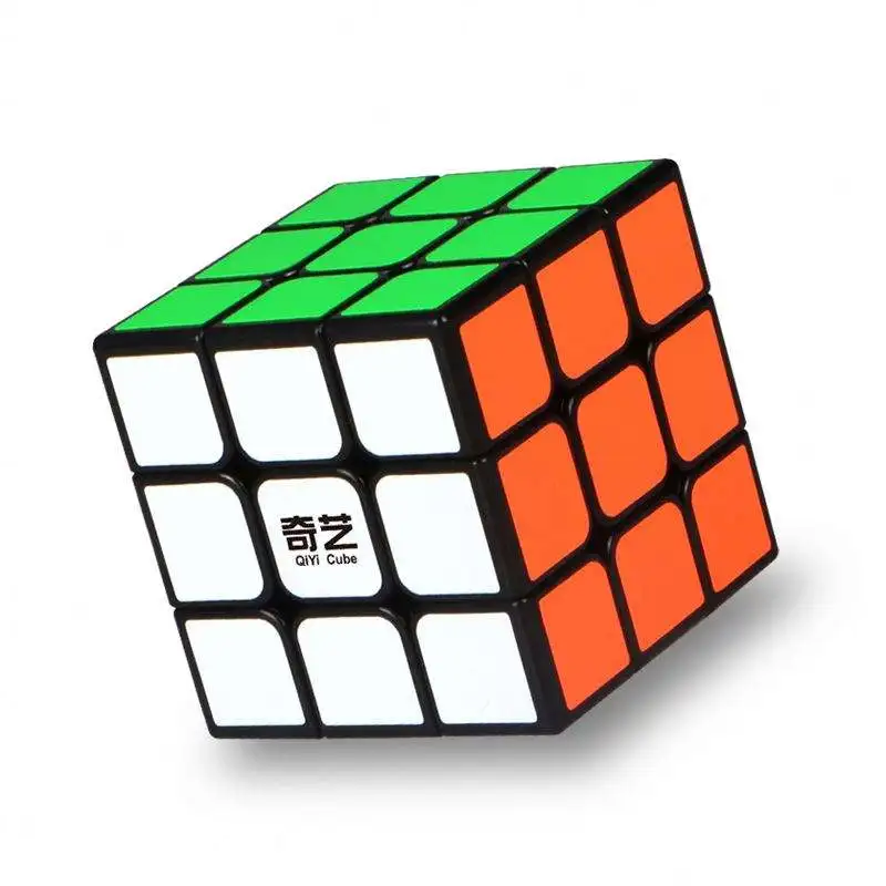 QIYI 3x3 Speed Cube Smooth Magic Cube Puzzle intelligence toy educational black frame sticker custom puzzle Printed toys