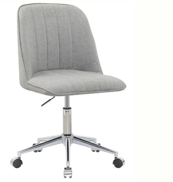 Best selling comfortable fabric leisure chair with wheel and low back