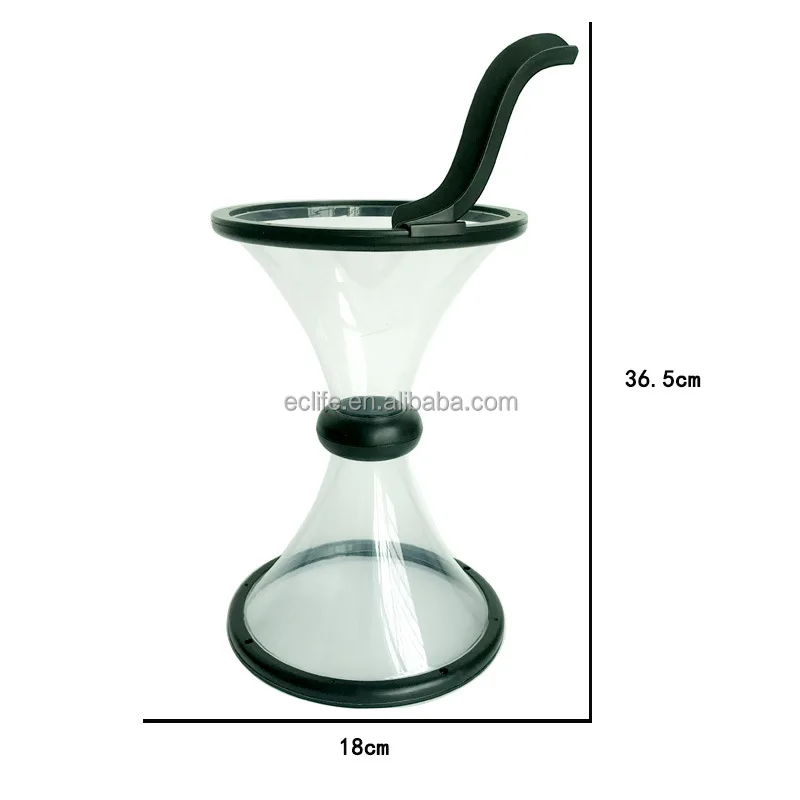 Wholesale Cheap Unique Gift Kids Money Saving Box Transparent Coin Vortex hourglass Piggy Bank