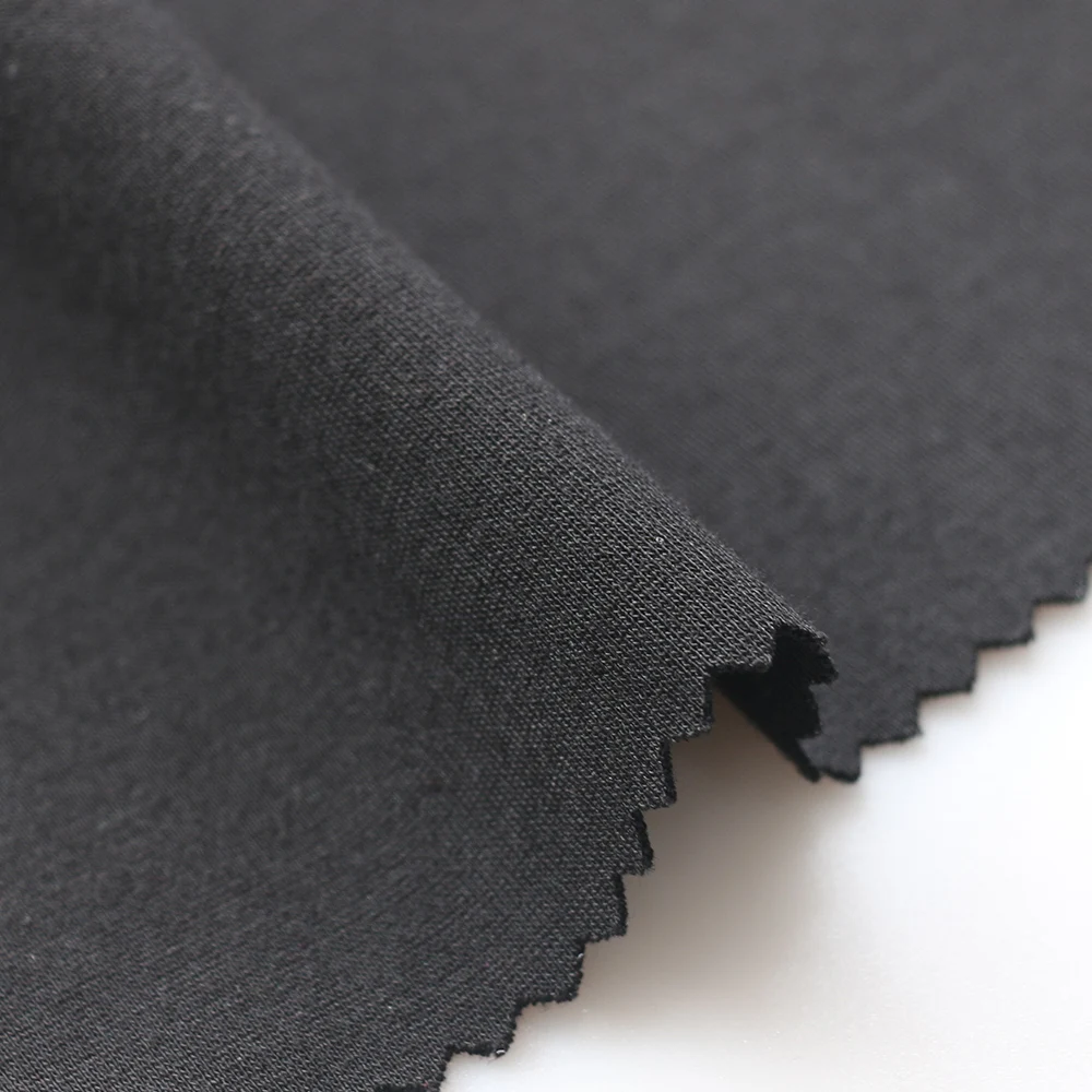 High Quality 50S Solid Roma Material Siro Rayon63% Polyester33% Spandex4%  300GSM Customized Ponte Roma Knitted Fabric