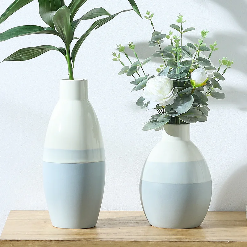 
ceramic & porcelain nordic decorative modern minimalist flower vase home decor cylinder hydroponic luxury vases wholesale 