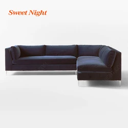 chesterfield tufted sectional lounge contemporary upholstered 7 seater modern living room design fabric sofa
