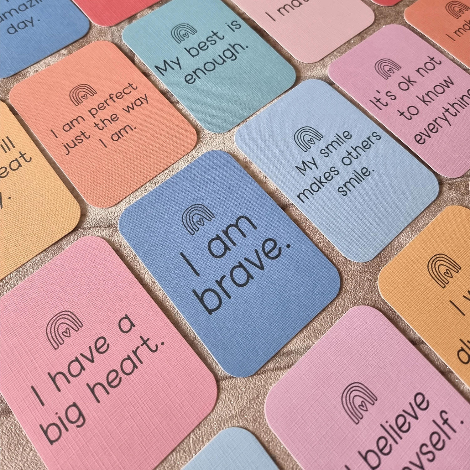 Affirmations for Kids Deck Mindfulness Gift Affirmation Cards for Kids Daily Gratitude Affirmation Cards With Wooden Stand