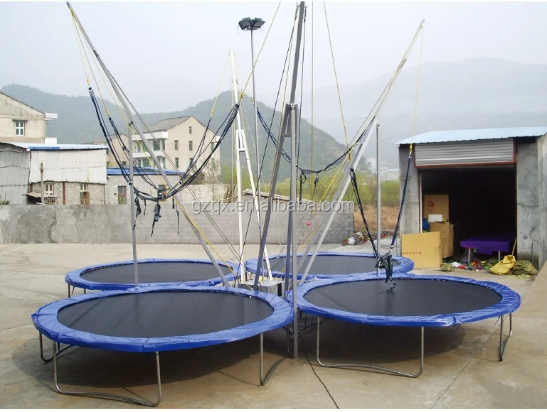 Fantastic convenient bungee trampoline on trailer(QX-120C)/bungee trampoline cord/euro bungee trampoline