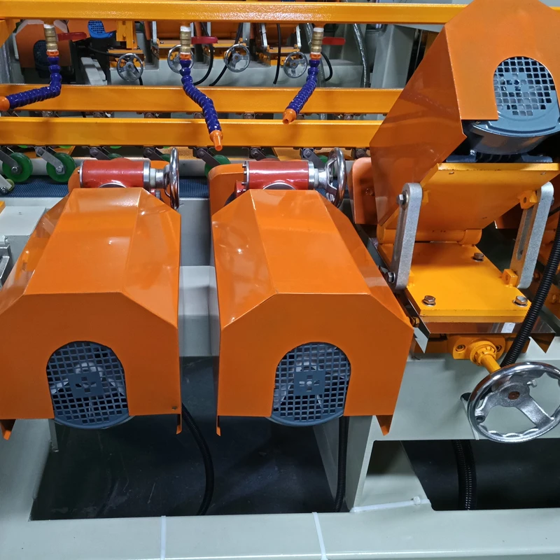 Foshan Automatic Diamond Eight Polishing Head Skirting Board Making Stairs Marble Mosaic Cutting And Polishing Machine