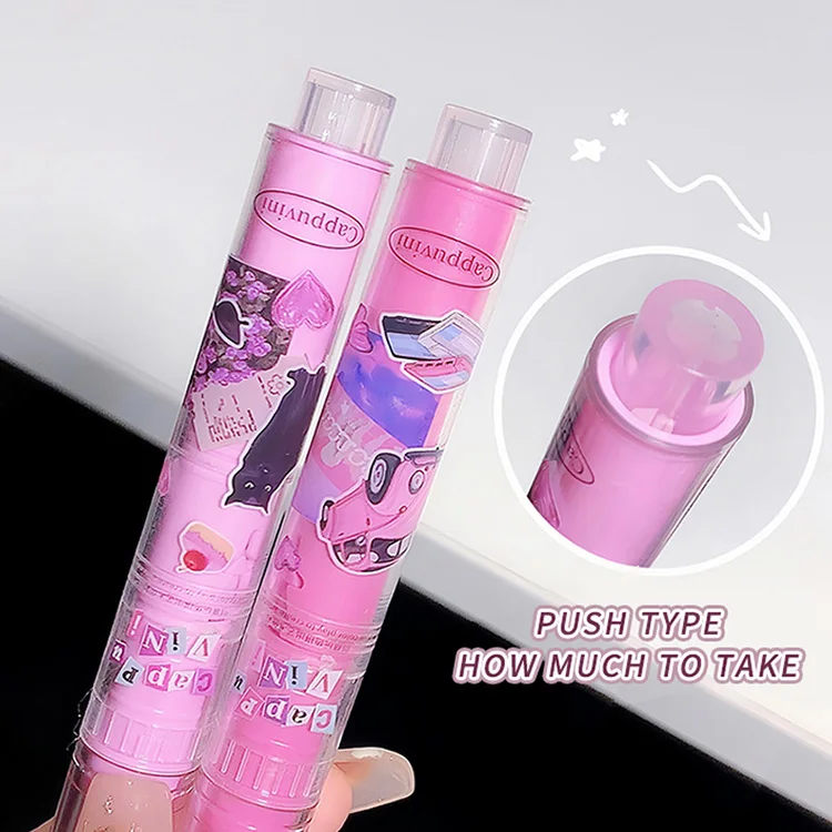 New Solid Lipstick Shimmer Drewy Finish Lip Gloss Glitter Lip With 6 Colors Moisturizing Mirror Nourishes Long Lasting Lipstick