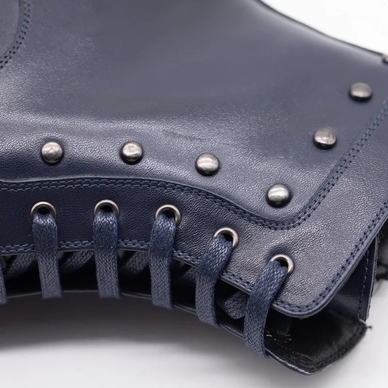 genuine leather kids boots for winter boys children shoes