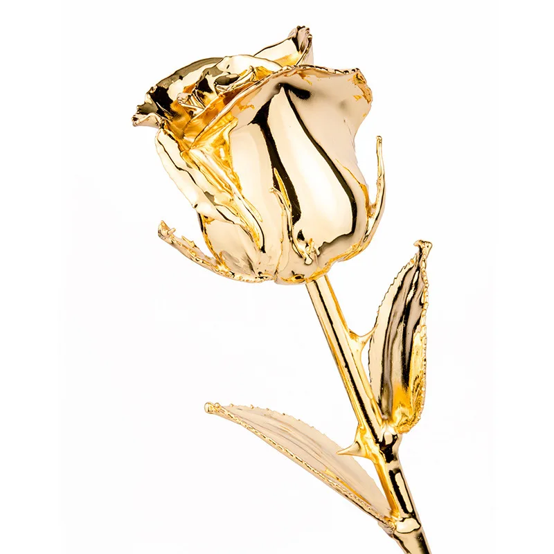 24K Gold Rose Flower Customized Golden Roses