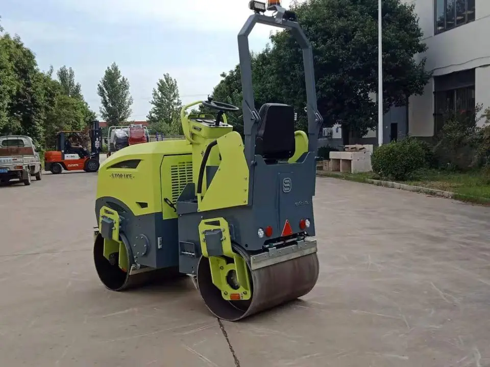 ST1500 1.5 ton 1.8 ton 2 Ton Double Drum Asphalt Road Roller