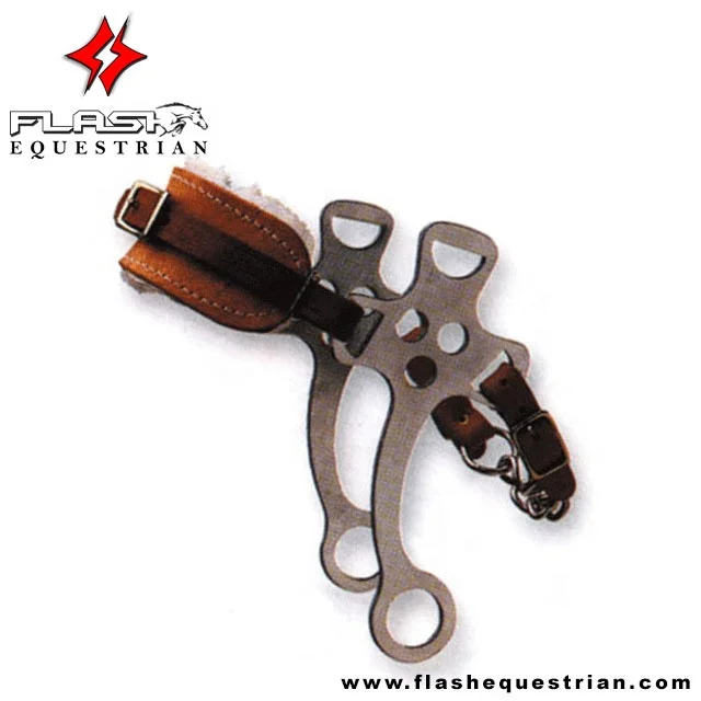 High Quality Comfy Connections Short Shank Hackamore With Soft Padding Stainless Steel German Silver Bit