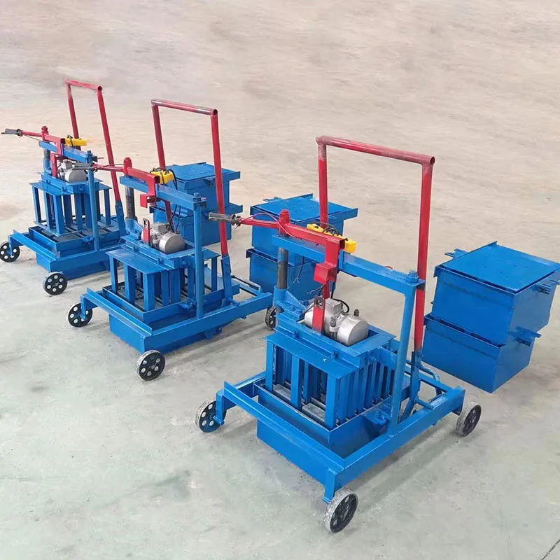 Manual Mobile Block Making Machine Small Cement Interlocking Paver Maker Brick Machine Manual Fly Ash Brick Making Machine