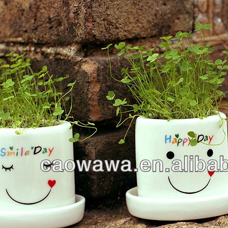 
Lucky angel bonsail gift cartoon suit cute ceranic grass dolls 