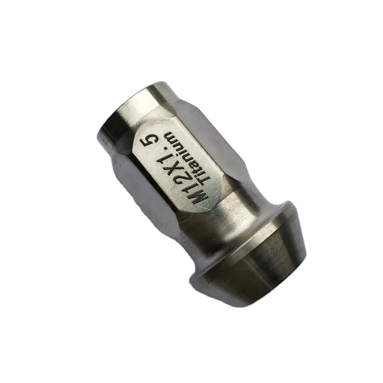 Factory supply hex M14 GR5  wheel lug titanium nuts