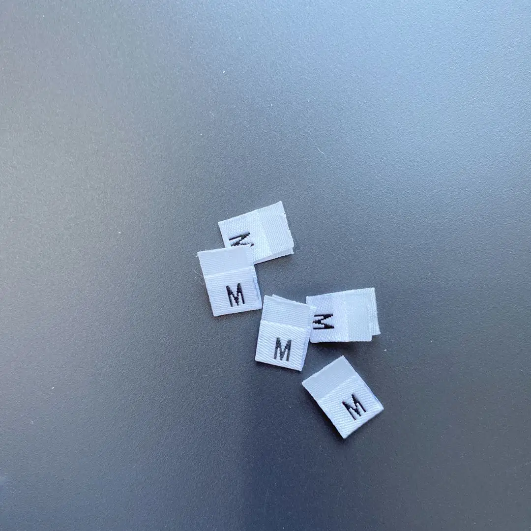 6 Sizes (XS, S, M, L, XL,XXL) Clothing Label Woven Size Labels