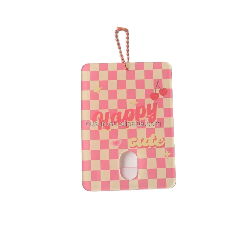 Custom Acrylic Photocard Holder Keychain cute photo frame for Album