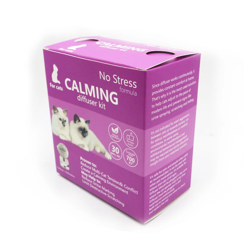 Cat Calming Diffuser for Correcting Unwanted Behaviors of Cats Related to Stress Fear or Sexual Hunting