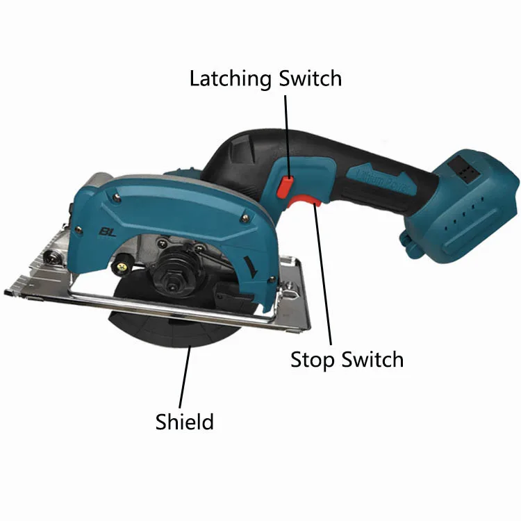 Electric Bevel Sliding Miter Saw Wood Cutting  Lithium Battery Cordless Handheld Electric Circular Saw