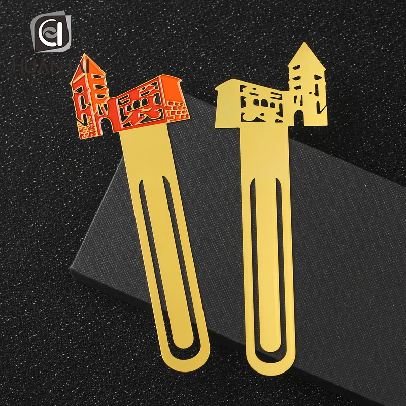 Сделанные на заказ канадские подарки, эмалированный логотип, железные металлические закладки для книг