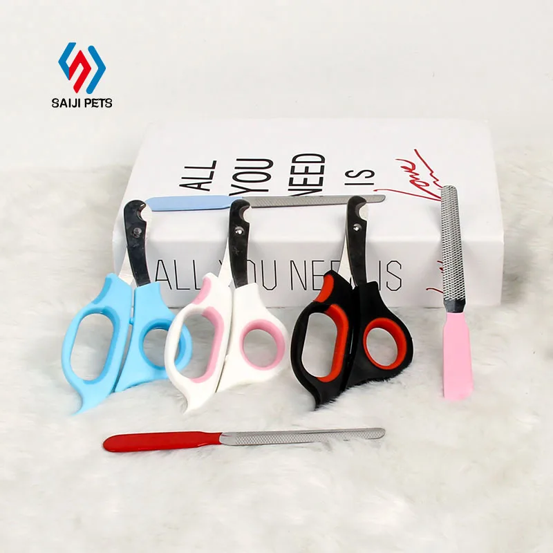 Профессиональная машинка для стрижки когтей Saiji, профессиональный набор ножниц из нержавеющей стали для груминга собак и кошек