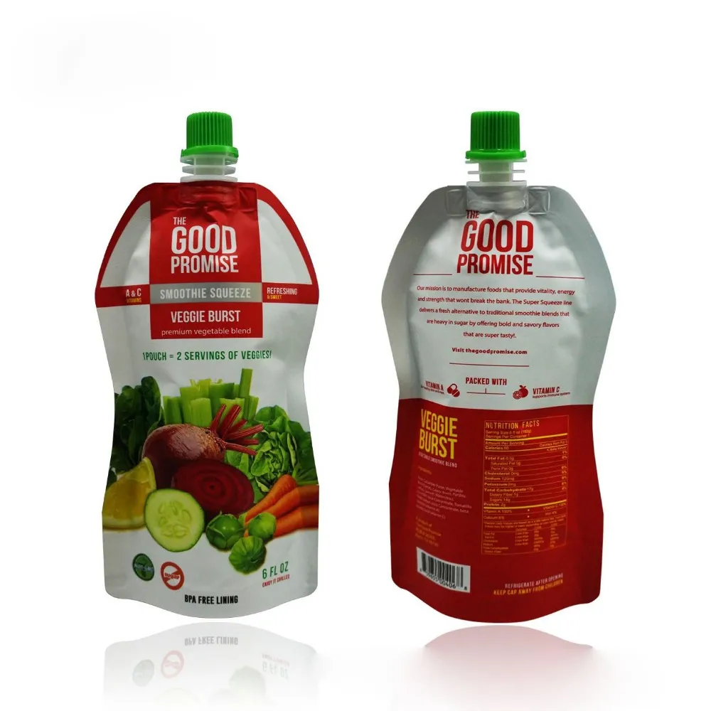 Custom 250ml 500ml Baby food spout pouch Tomato Sauce Ketchup Juice Packaging Retort Aluminum Foil Spout Pouch