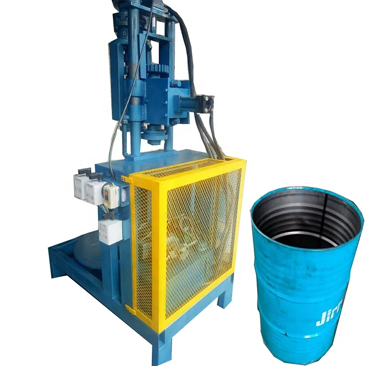 Professional and Durable Oil Barrel Cutting Machine / Hydraulic electric Waste iron drum cutter