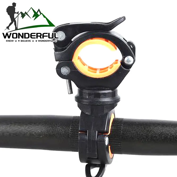 Black Plastic Clip Multifunctional Rotating Light Stand Bicycle Accessories Mobile Holder