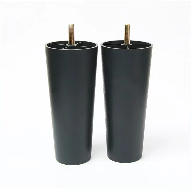 2022 Most popular furniture accessories Contemporary Sofa Legs pvc plastic sofa leg Screw Bed Legs Plastic For Home Decoration