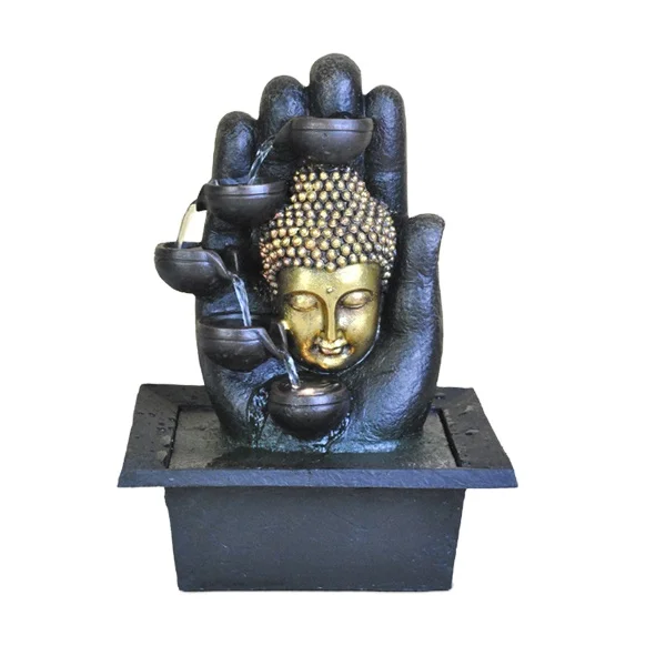 2018 Home decoration resin religious jesus fountain crafts