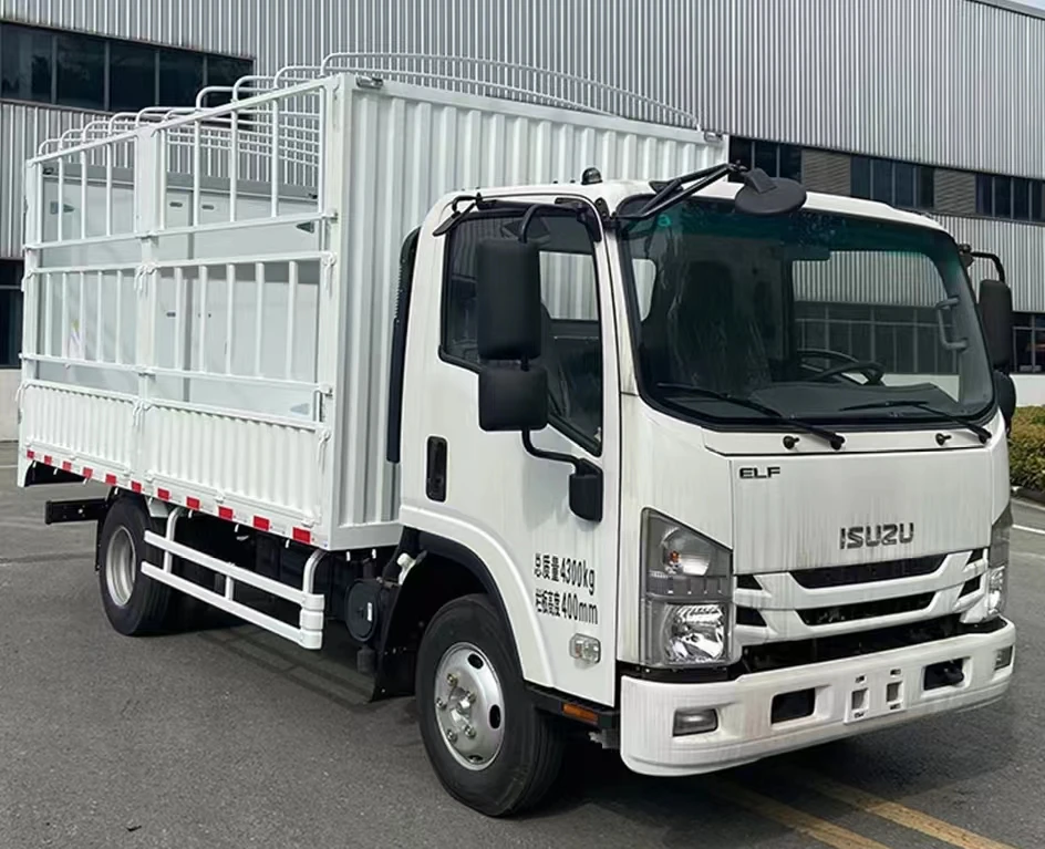 Б/у грузовики Isuzu 4x2 Легкий грузовик грузовой фургон японский дизельный двигатель