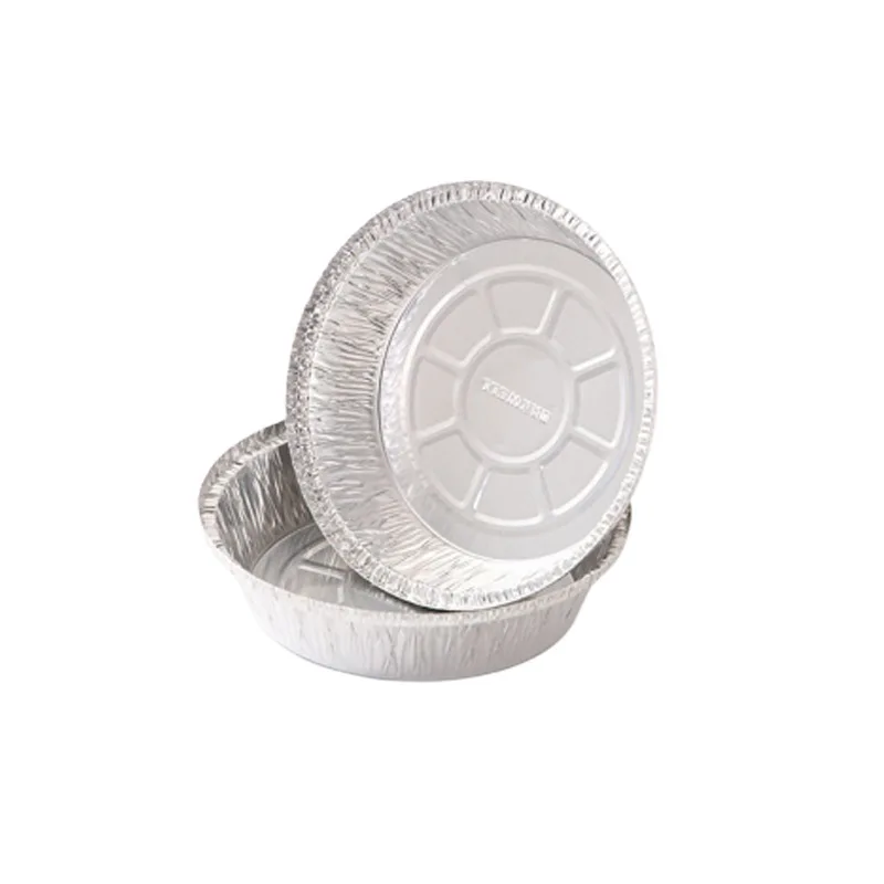 2020 новый дизайн, оптовая продажа, Ланч-бокс для пиццы, безопасные и термостойкие круглые контейнеры из алюминиевой фольги