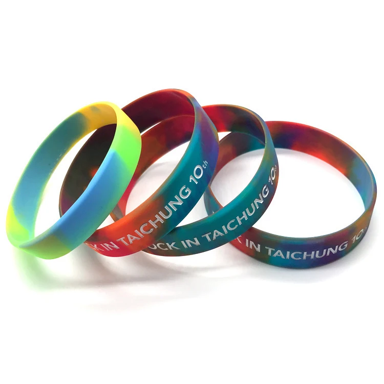 2021 New Design Custom Logo Promotional Rubber Bracelet Personalized Silicon Wrist Band Custom Silicone Bracelet