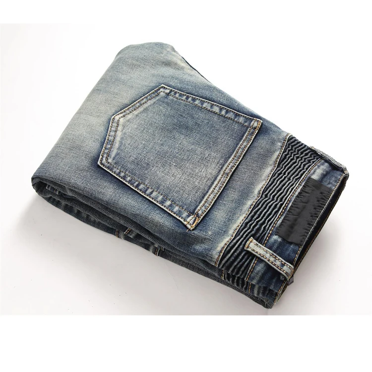 RBX Wholesale Purple Wind Distressed Mixed Styles Jean Denim High Quality Stretchy Denim Men Jeans