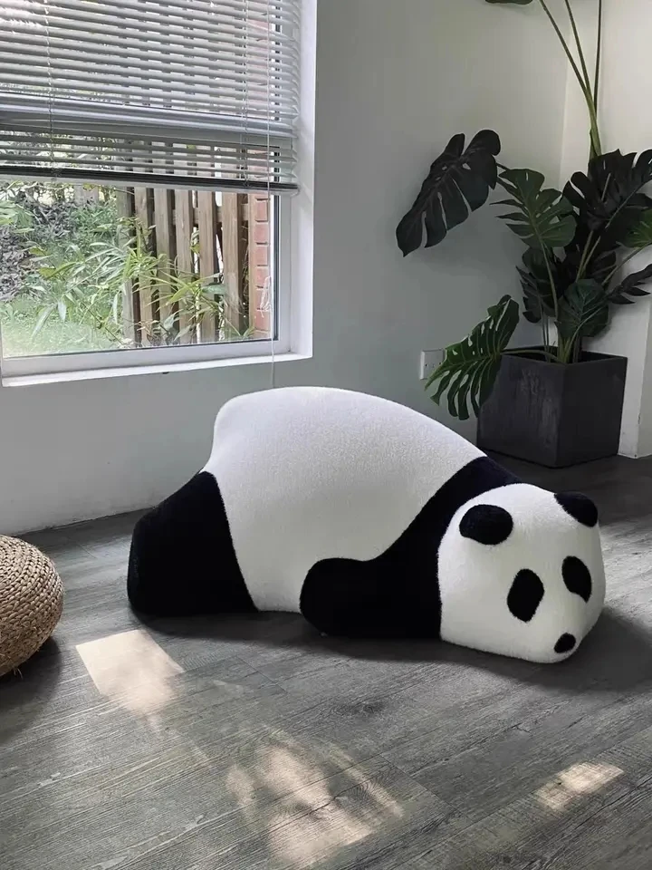 Panda sofa Home Furniture Leisure Comfortable Fabric Floor Lazy Living Room Adult Kids Sitting Rest Sofa Polar Bear Sofa