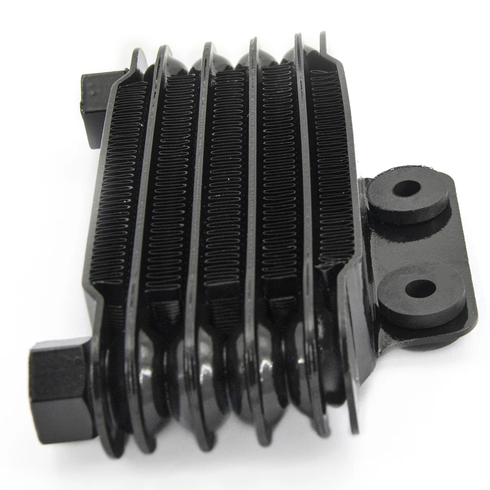 Universal Black Motorcycle Oil Cooler 158mm Engine Oil Cooler Radiator for 100cc-250cc 65ml Motorcycle Dirt Bike ATV