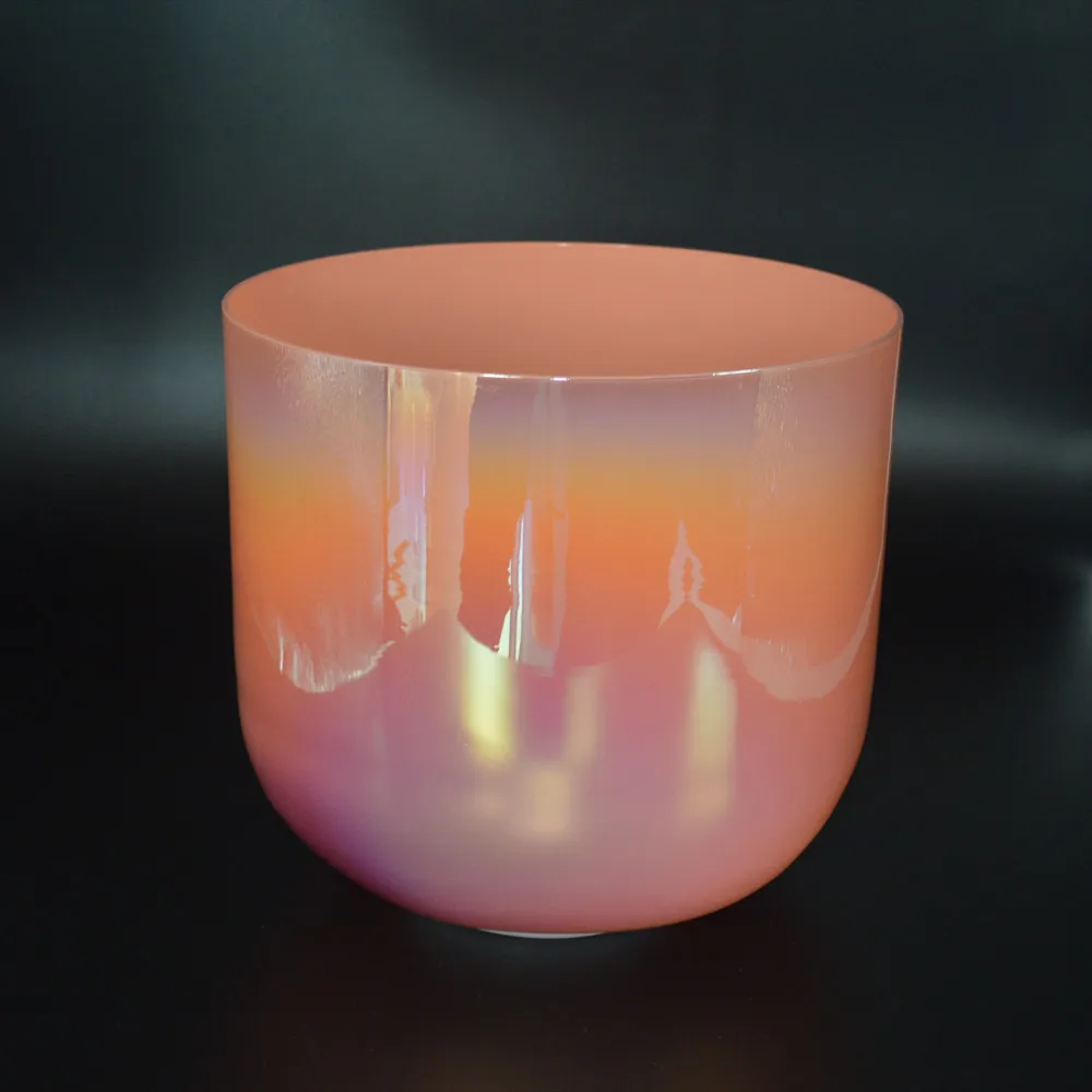 HF High Quality Alchemy Orange Quartz Crystal Singing Bowls for Meditation Sound
