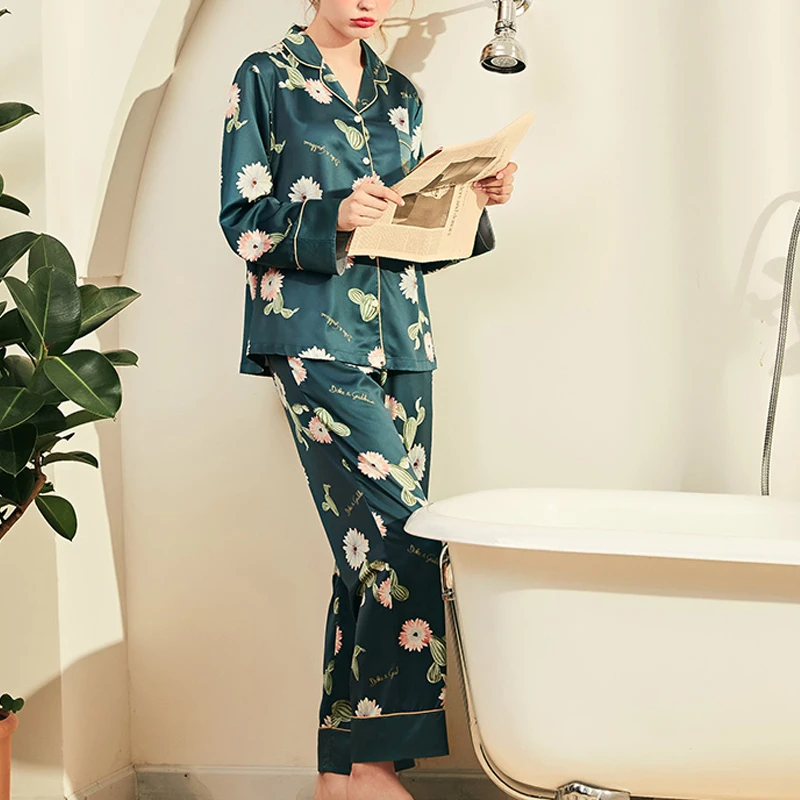 Custom one piece scoop neck pajamas women pyjamas sexy satin silk night sleep lace dress