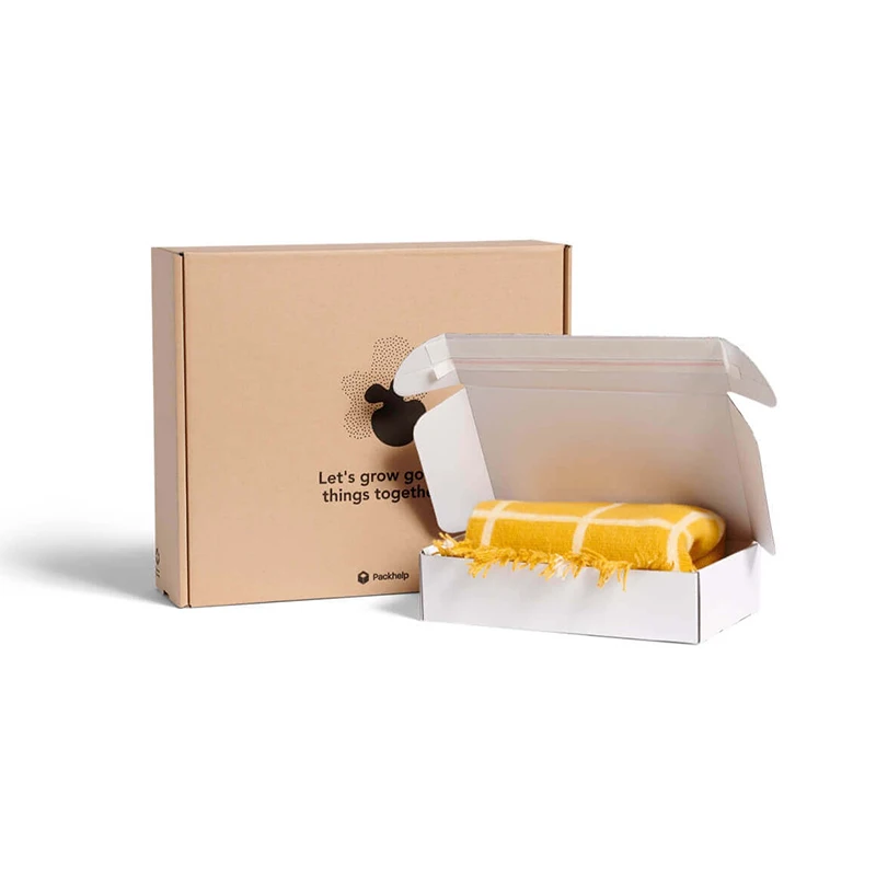 Коробка из гофрированной бумаги и упаковочная бумага для одежды и обуви