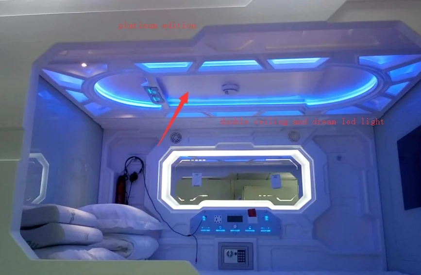 
sleeping pod capsule hotel sleep box modern container House ABS sleeping cells single capsule sleepbox hotel room 