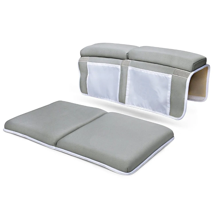 
New Gray Soft Factory Customized High Quality Washable 8 Suction Cups Baby Bath Kneeler and Elbow Rests Pad  (1600139135978)