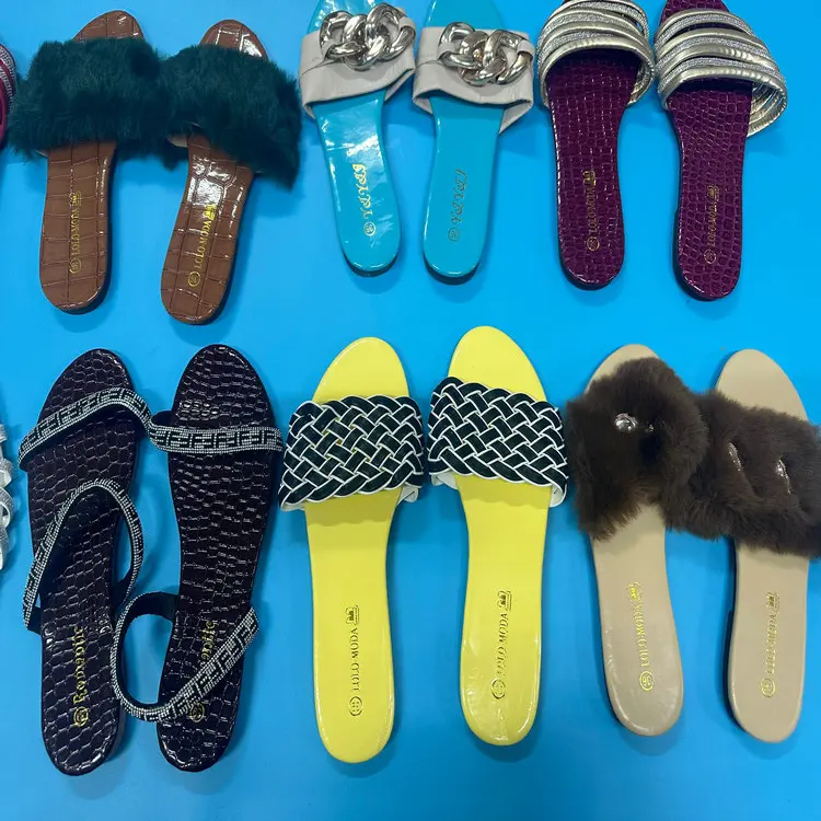 1.15 Dollars Model SJX035 Size 35-41 Wholesale Ready Fast Delivery Shower Slippers Latest Sandals For Women And Ladies