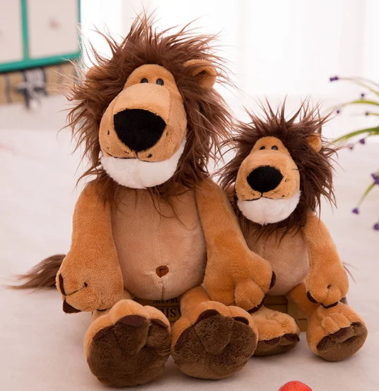 Wild animal stuffed toy Cute doll  plush lion toy   OEM custom stuffed aninal toys lion