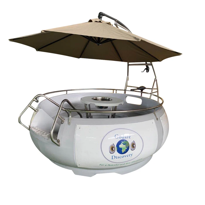 High Quality Party Barbecue BBQ Donut Boat Electric Engine Grill Boat Salt Water Use BBQ Boat Donut