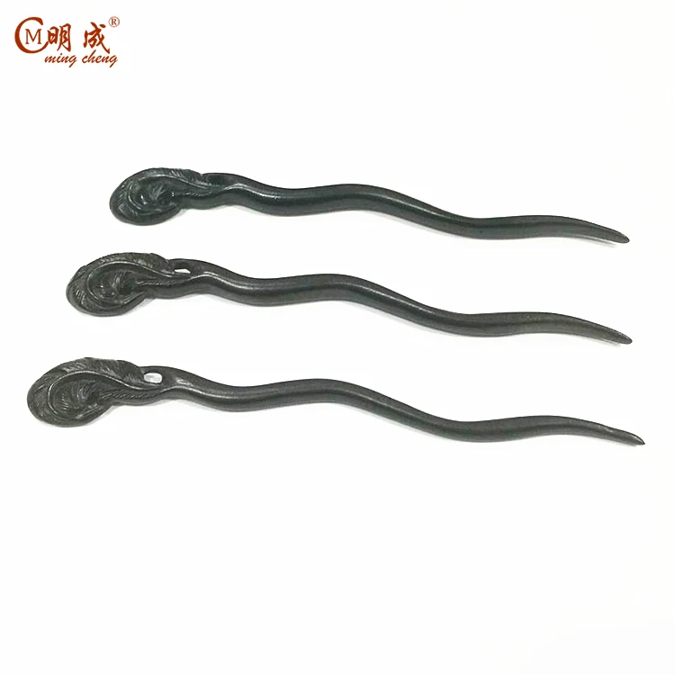 
High-quality black sandal wood carved hairpin stick on sales 