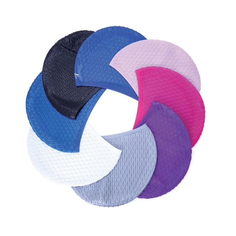 Swimming Hats Long Hair Women Swim Caps 100% Silicone High Quality Waterproof Swimming Cap