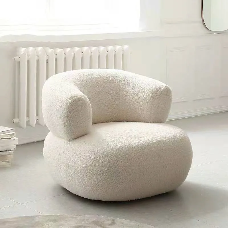 Fabric leisure armchair lazy luxury chair lounge chair salon new design velvet living room bedroom furniture