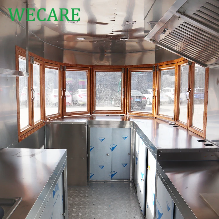  WECARE CE сертифицированная EEC действительная уличная подержанная тележка для еды киоск